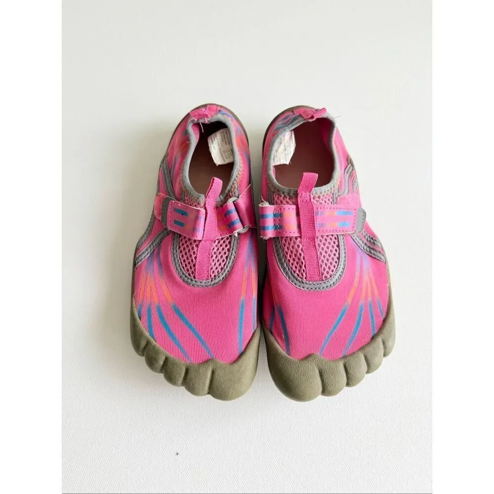 Op Size 2/3 Youth Girls Pink Water Sandals Running Molded Toes